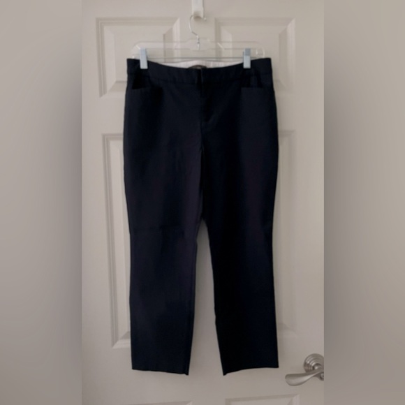 Women’s Crosby Madison Crop black pants trousers slacks rayon spandex size 10 - Picture 1 of 7